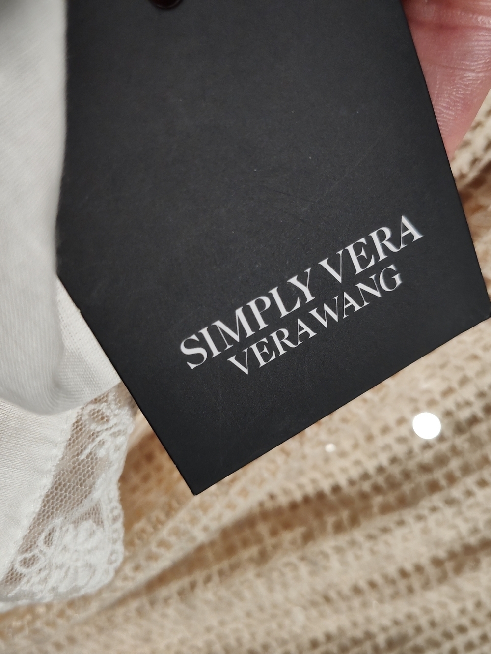 Simply Vera Vera Wang Ivory Sequin A-Line Skirt - Picture 13 of 15